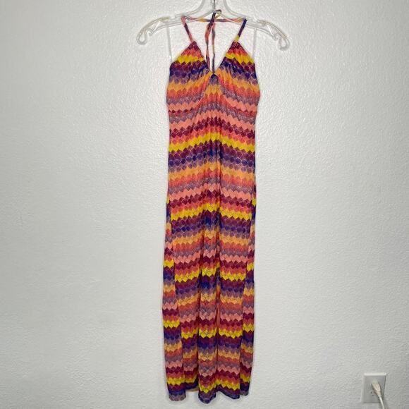 Wild Fable Target Womens Dress Size M Multicolored Long Summer Pull On Maxi - Picture 1 of 14